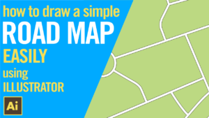 How to draw a simple road map using Illustrator, EASILY